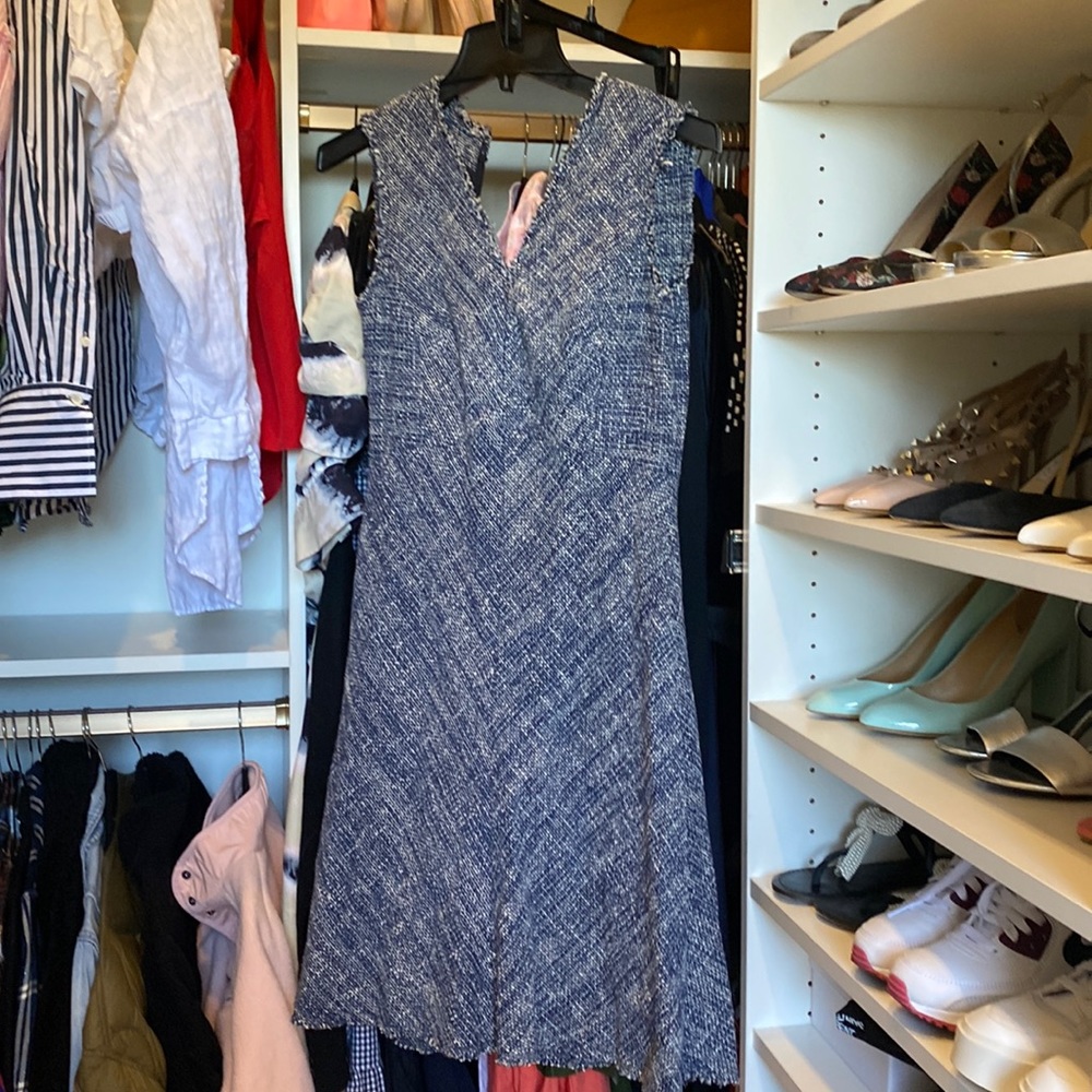 Rebecca Taylor blue tweed dress